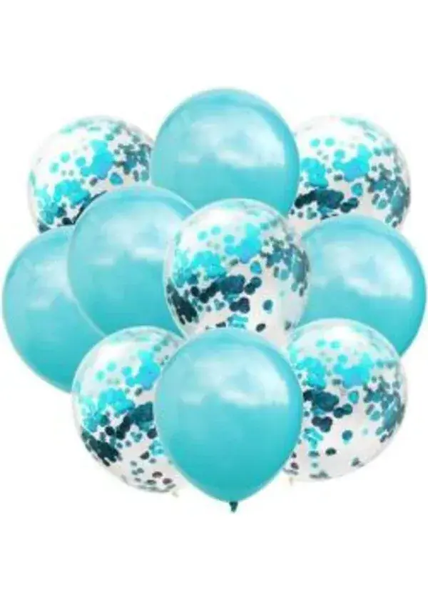 Mavi Şeffaf Balon İçi Konfeti