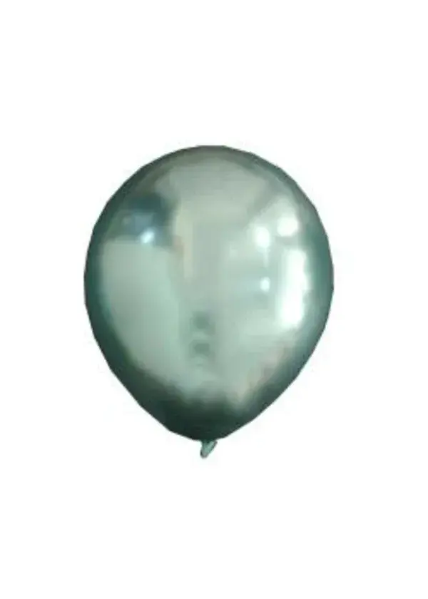 Krom Mini Yeşil Dekorasyon Balonu 10'lu