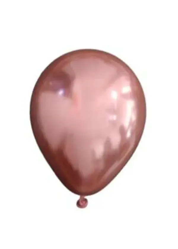 Krom Mini Pembe Dekorasyon Balonu 10'lu