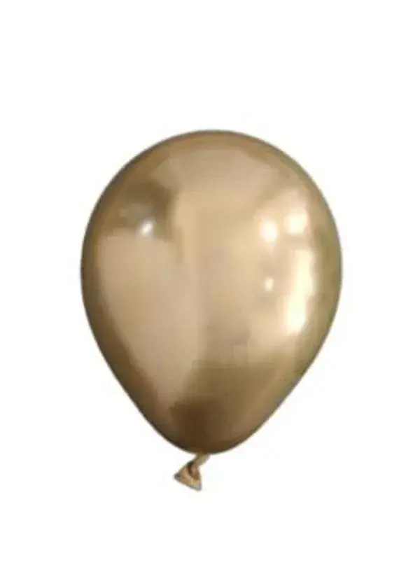Krom Mini Altın Dekorasyon Balonu 10'lu