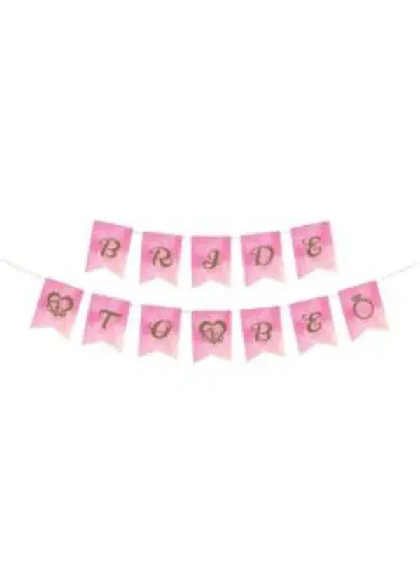 Bride To Be Pembe Banner
