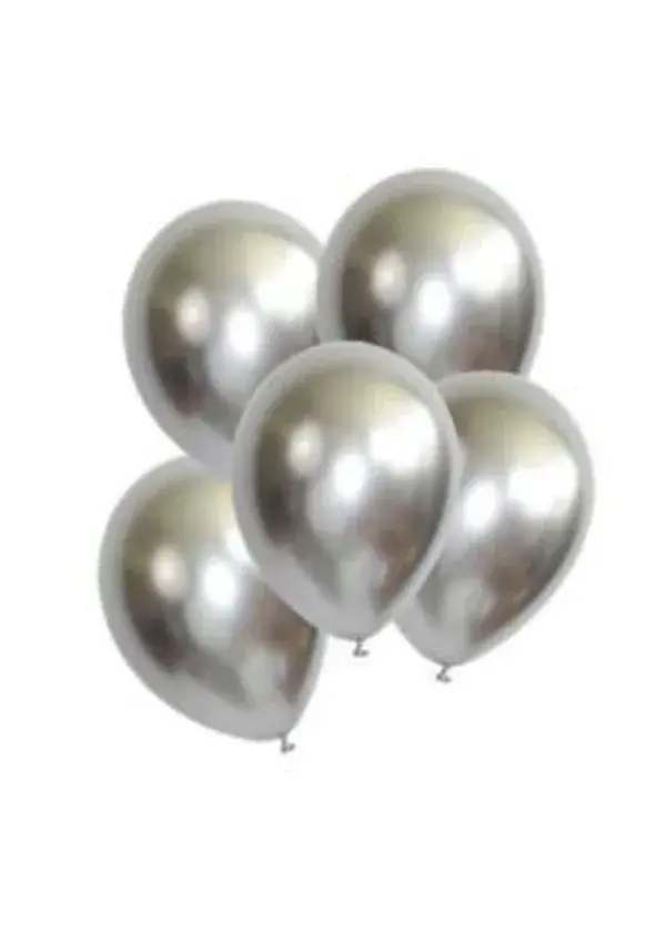 Krom Gümüş Balon 50'li Paket