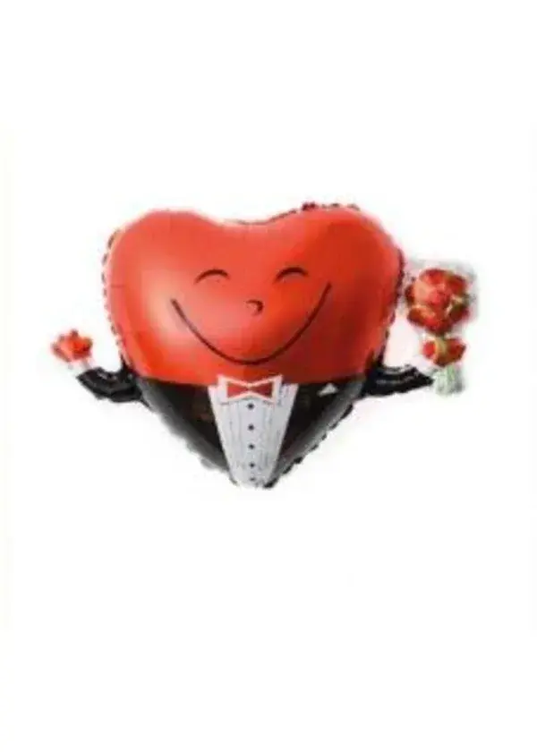 Heart Man Kalp Folyo Balon 65cm