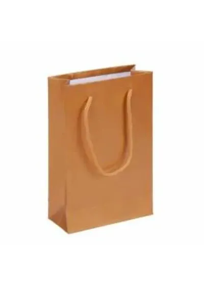 Mat Altın Karton Çanta 12x17cm 25ad.