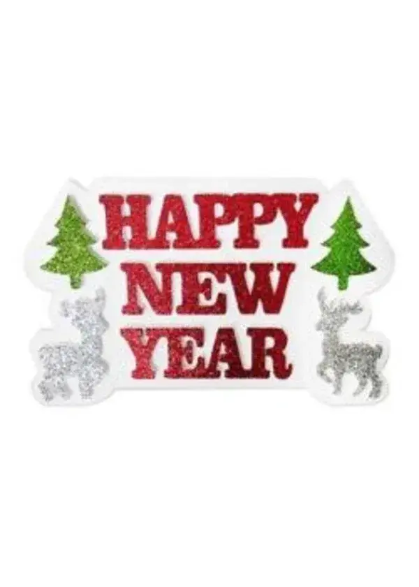 Happy New Year Strafor Süs 47cm