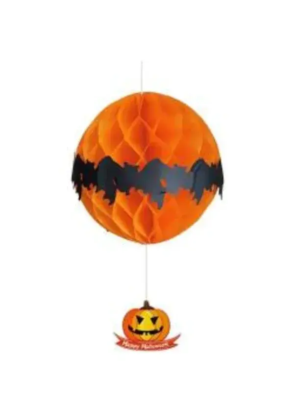 Cadılar Bayramı (Halloween) Bal Kabağı Figürlü Petek Süs