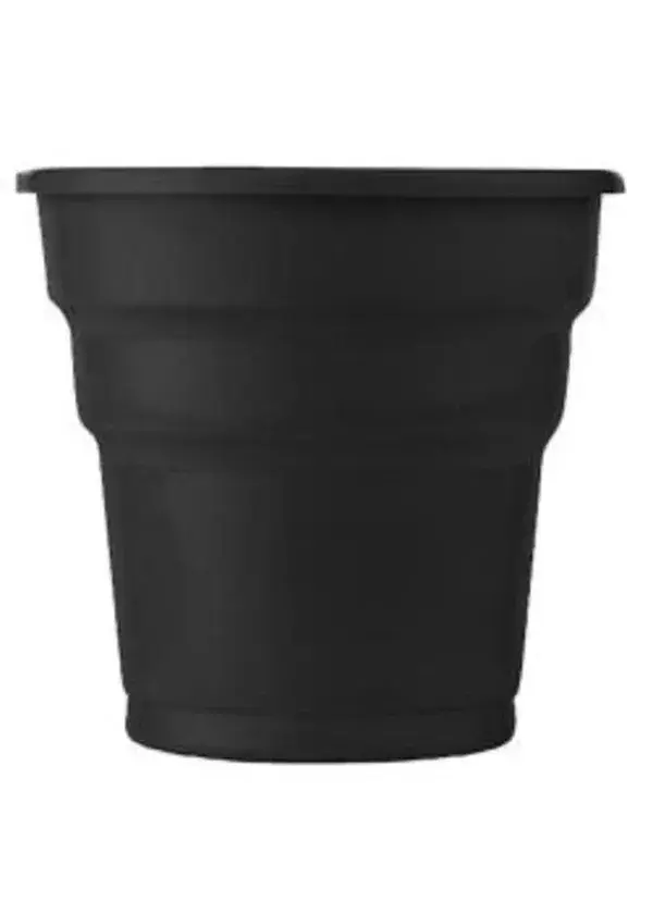 Plastik Siyah Bardak 24'lü