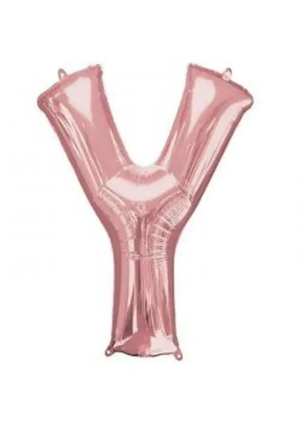 Y Harf Folyo Balon Rose Gold 100cm