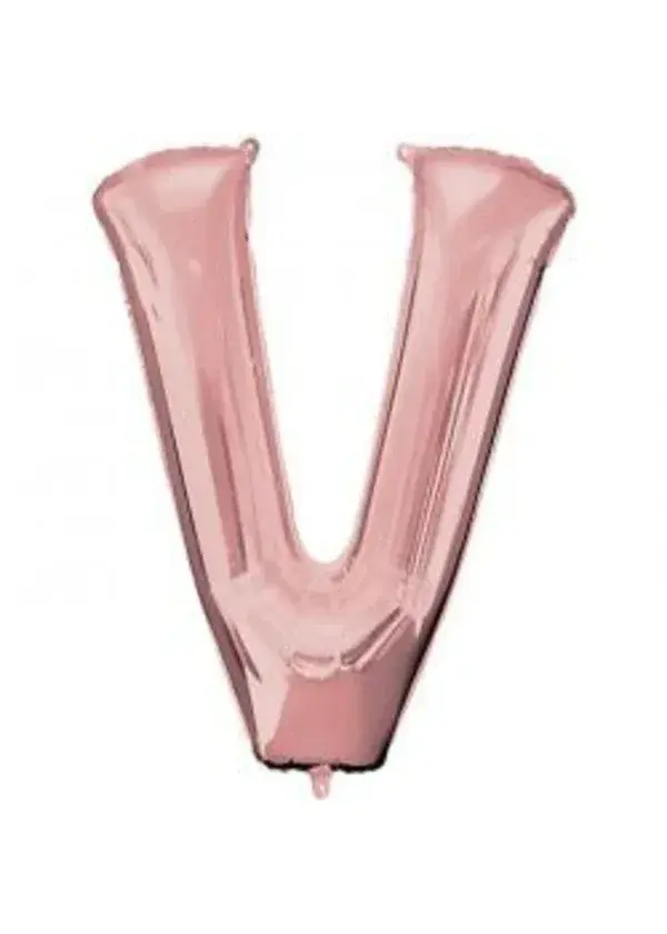 V Harf Folyo Balon Rose Gold 100cm