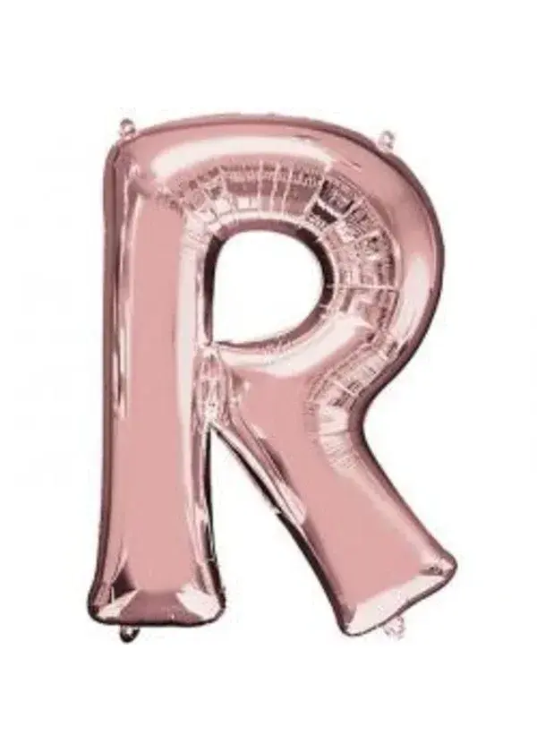 R Harf Folyo Balon Rose Gold 100cm