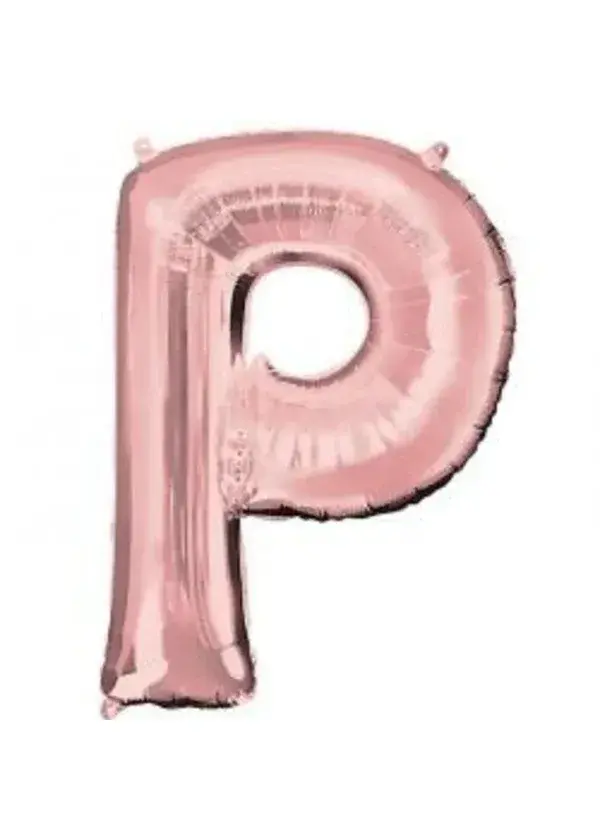P Harf Folyo Balon Rose Gold 100cm