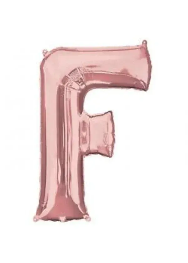 F Harf Folyo Balon Rose Gold 100cm