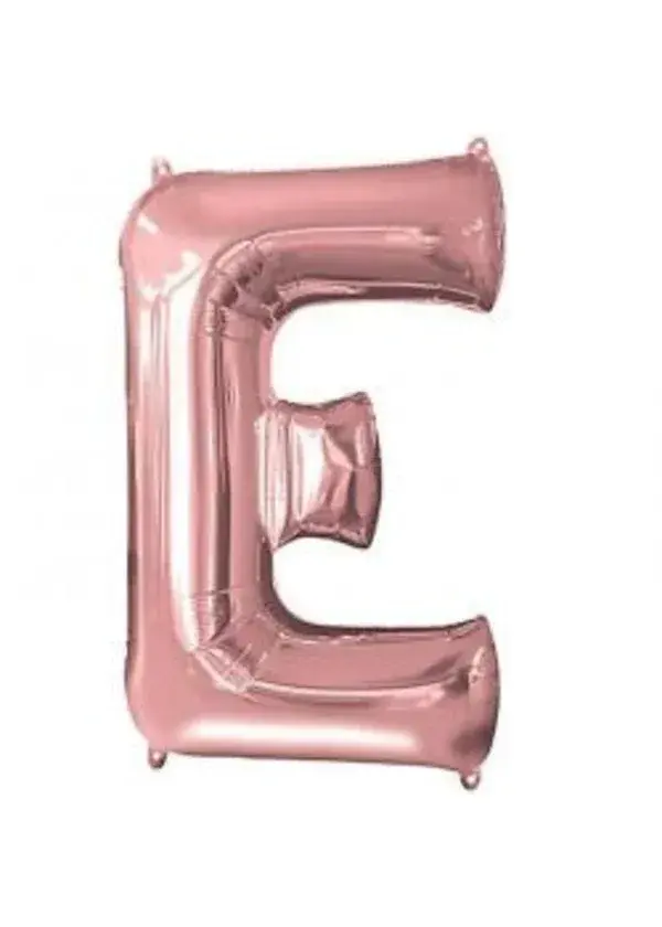 E Harf Folyo Balon Rose Gold 100cm
