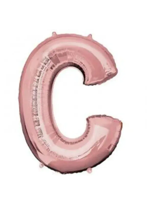C Harf Folyo Balon Rose Gold 100cm