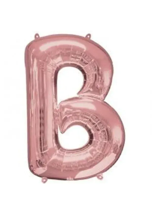 B Harf Folyo Balon Rose Gold 100cm