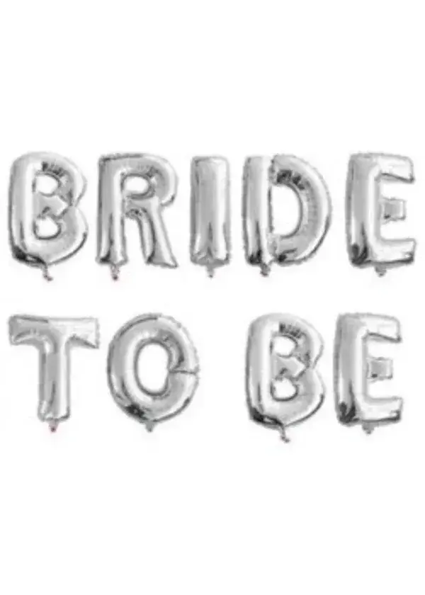 Bride To Be Gümüş Folyo Balon Seti