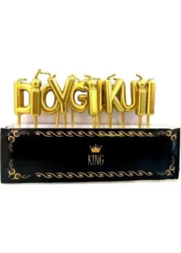 İyiki Doğdun Altın Mum Seti