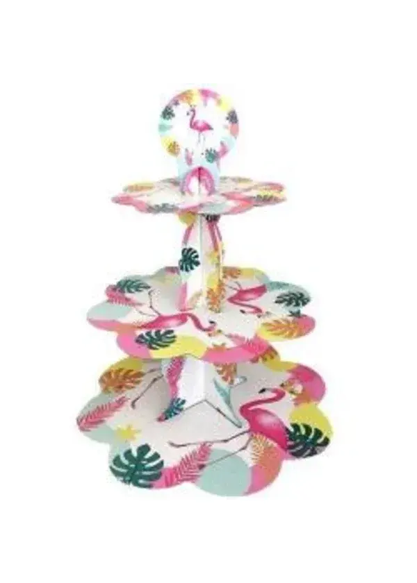 Flamingo Temalı Kek Standı