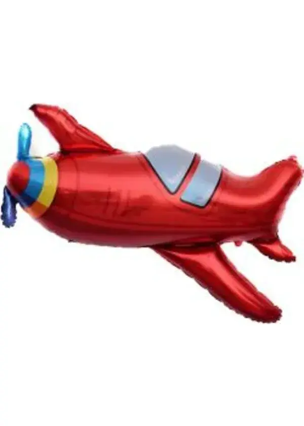 Kımızı Uçak Folyo Balon 36''