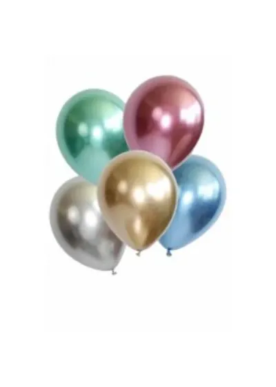 Krom Karışık Renk Balon 5'li Paket