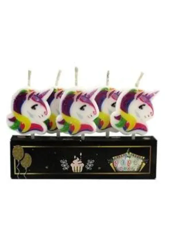 Unicorn Temalı Mum Seti 5'li