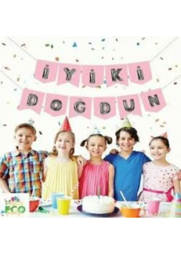 İyi Ki Doğdun Pembe Gümüş Harf Banner