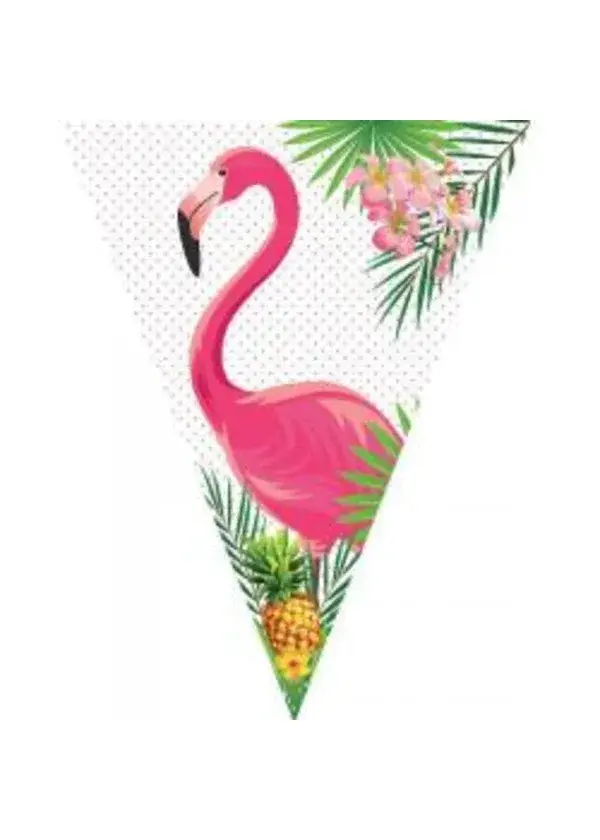 Flamingo Ananas Üçgen Flama