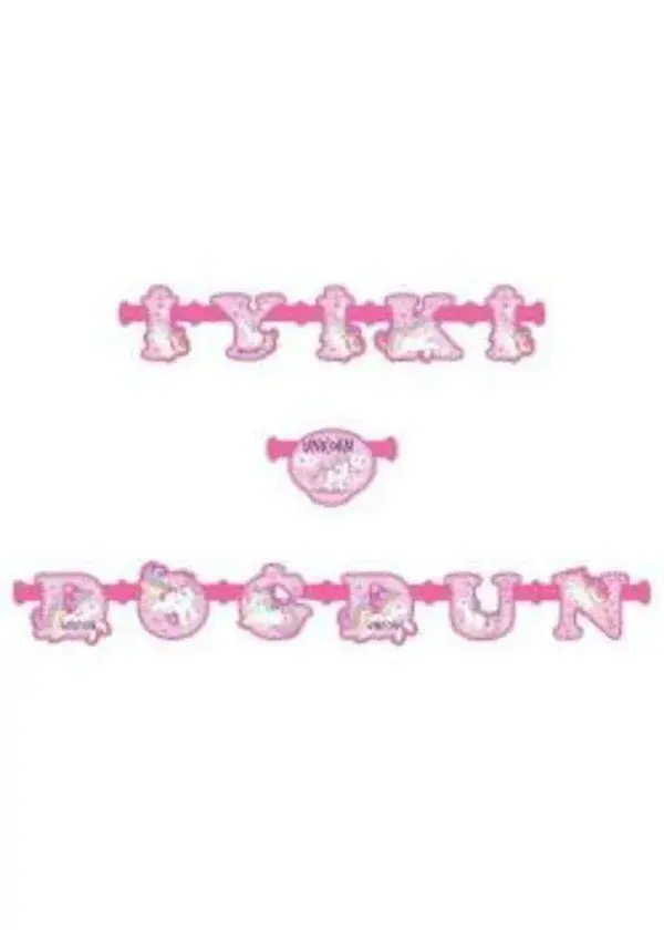 Unicorn İyi Ki Doğdun Harf Banner