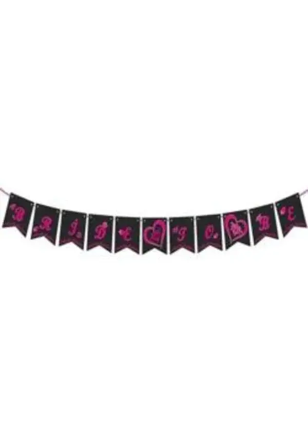 Bride To Be Fuşya Siyah Banner