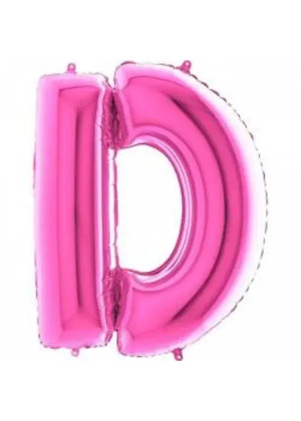 D Harf Folyo Balon Fuşya 100cm