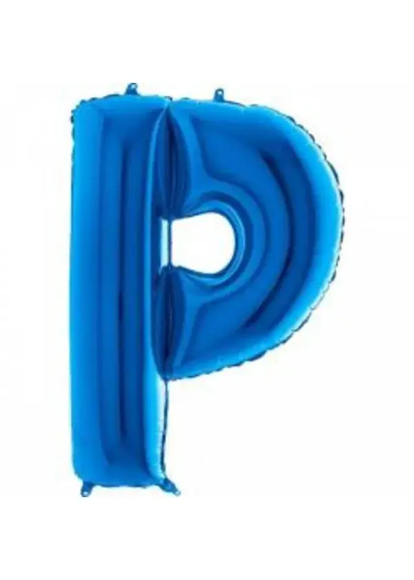 P Harf Folyo Balon Mavi 100cm
