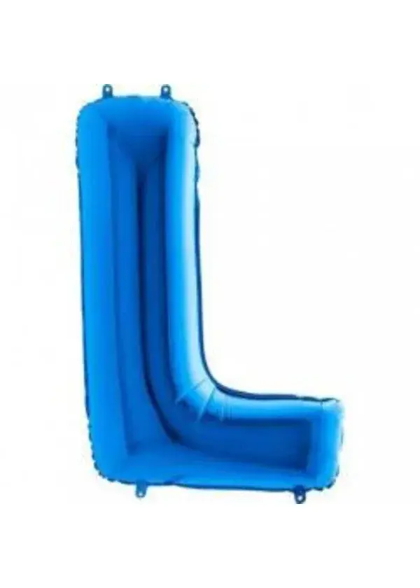 L Harf Folyo Balon Mavi 100cm