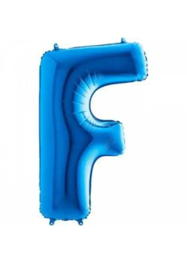 F Harf Folyo Balon Mavi 100cm