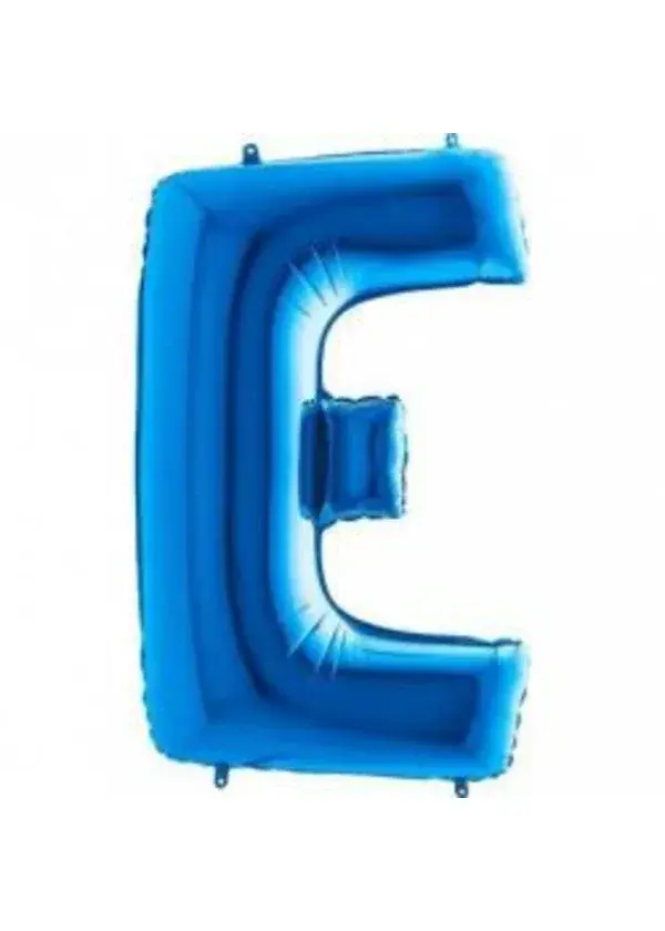 E Harf Folyo Balon Mavi 100cm