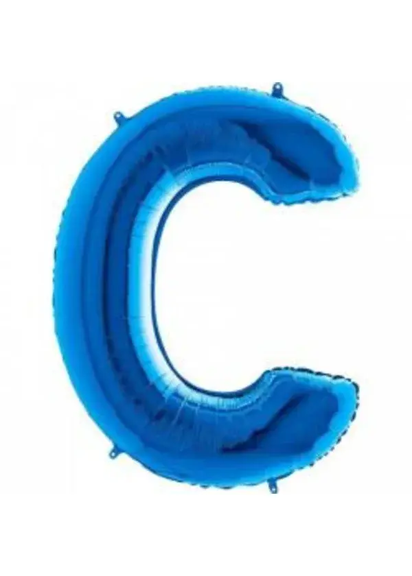 C Harf Folyo Balon Mavi 100cm