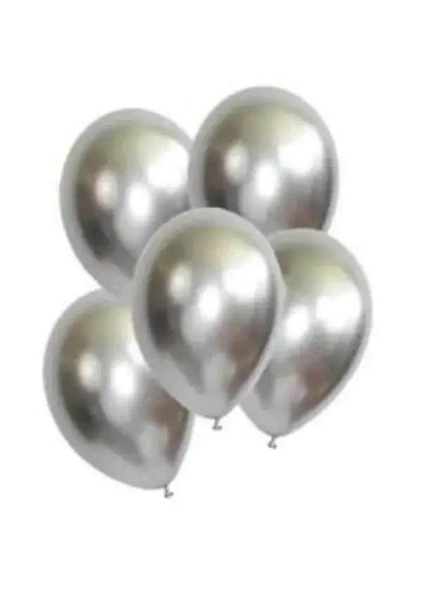 Krom Gümüş Balon 5'li Paket