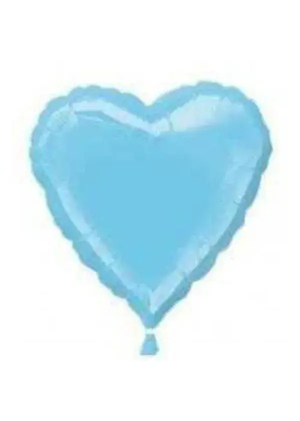 Mavi Kalp Folyo Balon 45cm