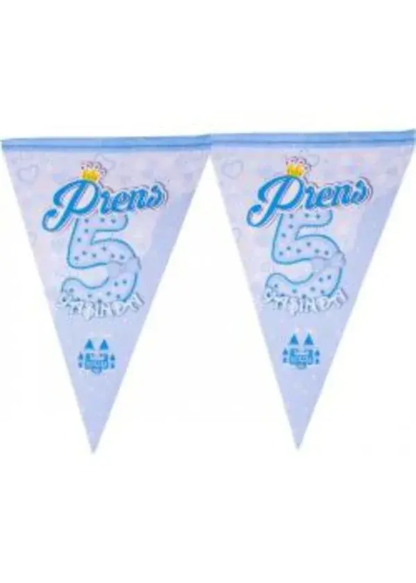 Prens 5 Yaşında Üçgen Flama