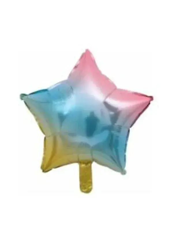 Rengarenk Yıldız Folyo Balon 45cm