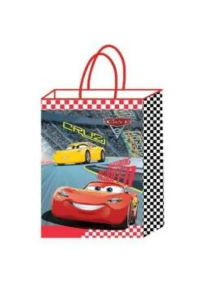 Cars Büküm Saplı Çanta 18x24cm 12'li
