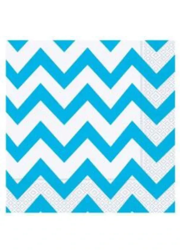 Turkuaz Zigzag Peçete 20'li