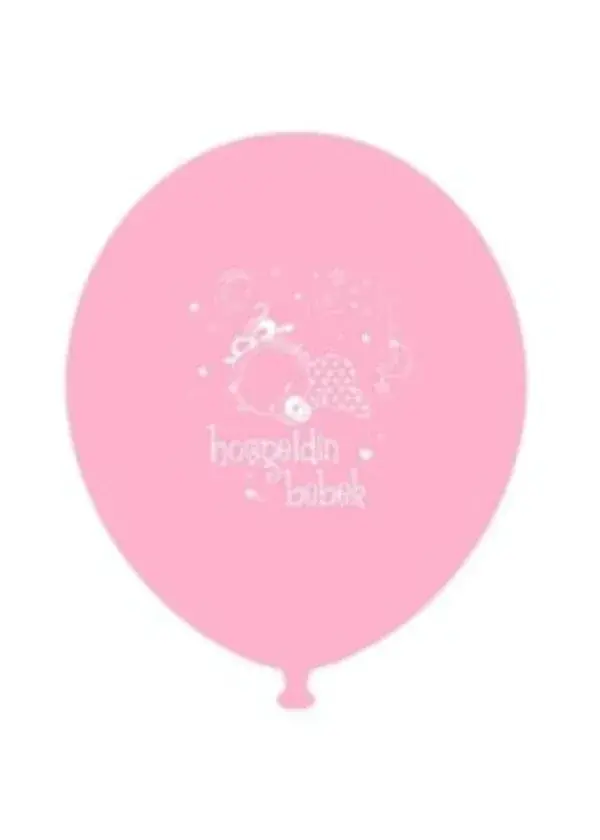 Hoşgeldin Bebek Pembe Balon 5'li Paket