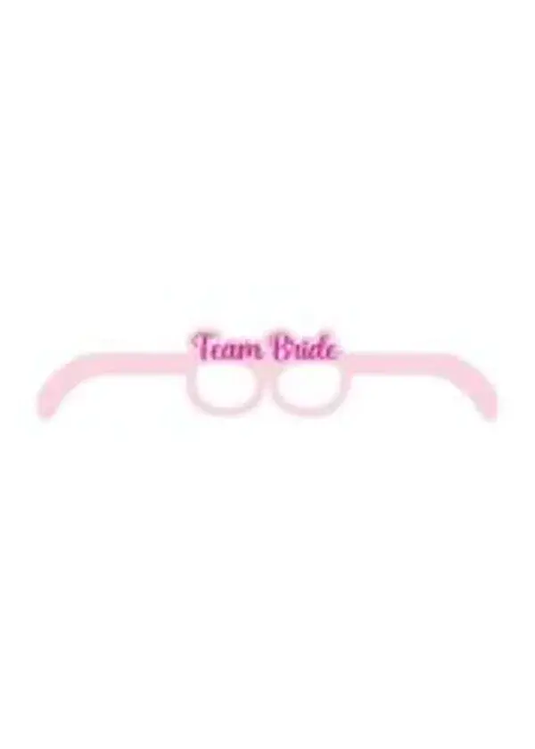 Team Bride Karton Gözlük Pembe 8'li