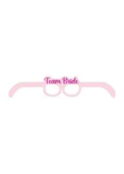 Team Bride Karton Gözlük Pembe 8'li