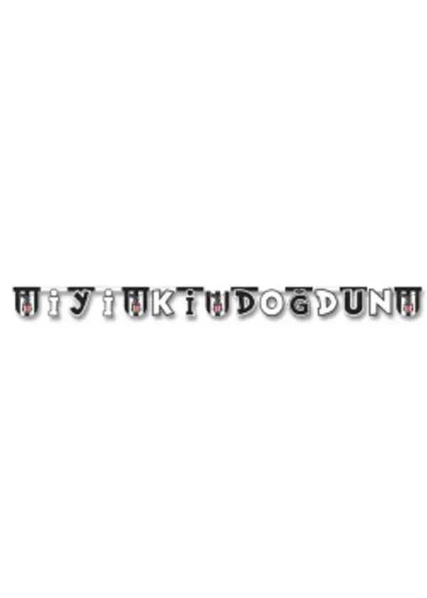 Beşiktaş İyi ki Doğdun Harf Banner