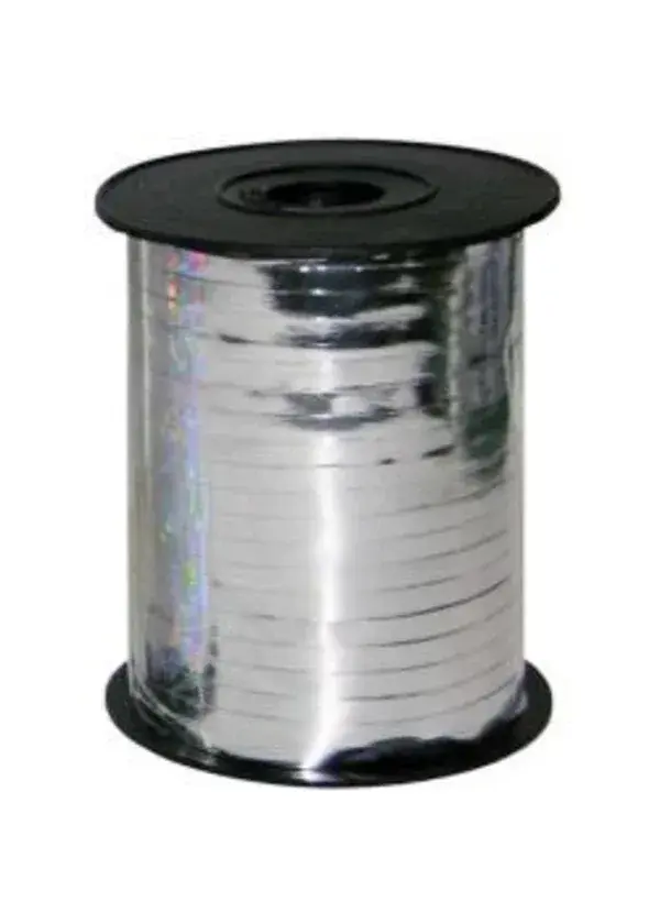 Metalik Gümüş Rafya 8mm