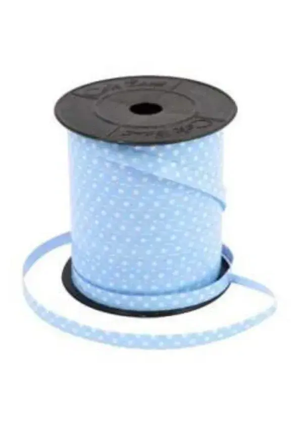 Mavi Puanlı Rafya 8mm