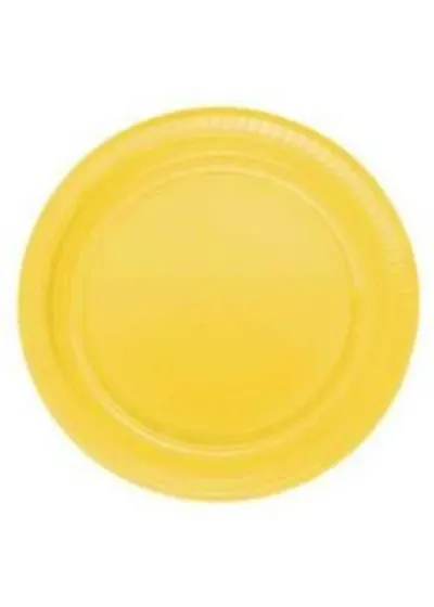 Sarı Plastik Tabak 24'lü