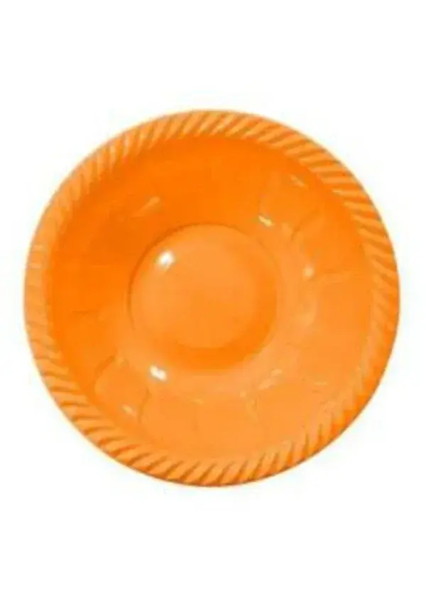 Turuncu Plastik Yuvarlak Kase 6'li
