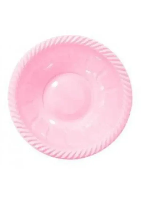 Pembe Plastik Yuvarlak Kase 6'lı